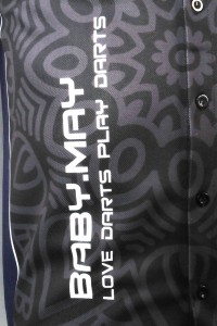 DS077 custom dart shirt design full printing dart shirt dart shirt manufacturer black detail view-4